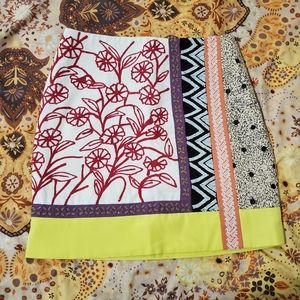 Anthropologie Leifnotes beaded embroidered skirt